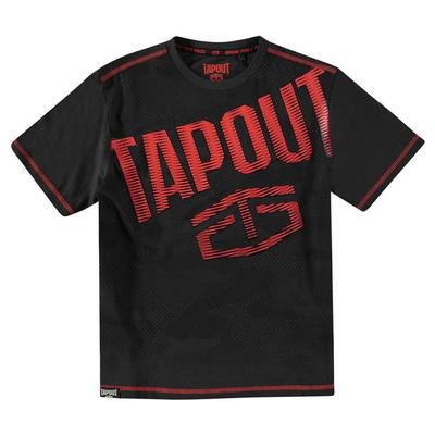 Tapout Gradient Logo, koszulka dla chłopca, antracyt, Rozmiar  7-8 lat