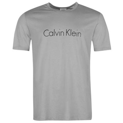Calvin Klein Logo Crew koszulka męska, szara, Rozmiar S