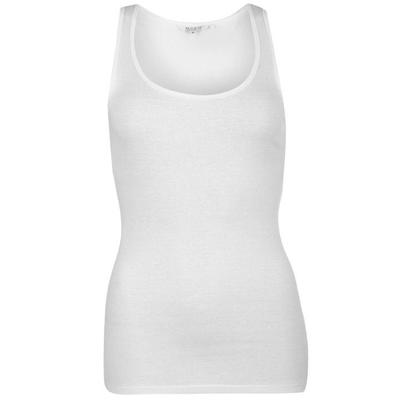 Miso Ribbed Tank koszulka damska, biała, Rozmiar XL