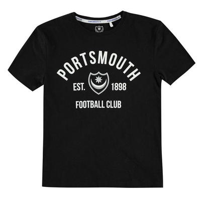 Team Portsmouth Est, koszulka dla chłopców, czarna, Rozmiar 2-3 lat