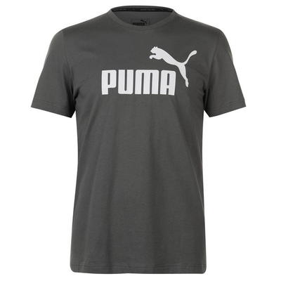 Puma No 1 Logo T Shirt Męskie, oliwkowa szarość, Rozmiar S