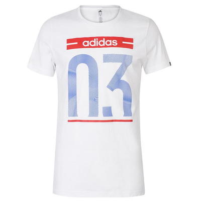 Adidas 03, koszulka męska, biała, Rozmiar XL