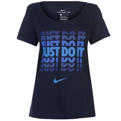 Nike JDI, koszulka damska, granatowa, Rozmiar S