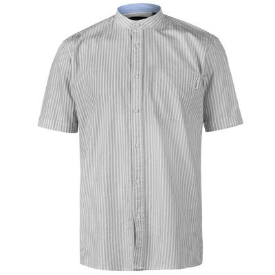 Pierre Cardin Bengal koszula z krótkim rękawem, męska, czarno-biała, Rozmiar S