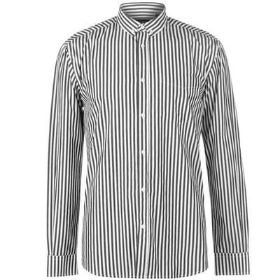 Pierre Cardin Bold Stripe koszula z długim rękawem, męska, czarno-biała, Rozmiar S