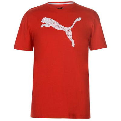 Puma Big Cat QT, koszulka męska, czerwona, Rozmiar S