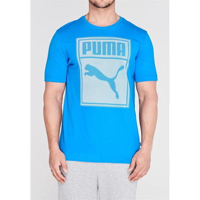 Puma Box QT, koszulka męska, niebieska, Rozmiar S