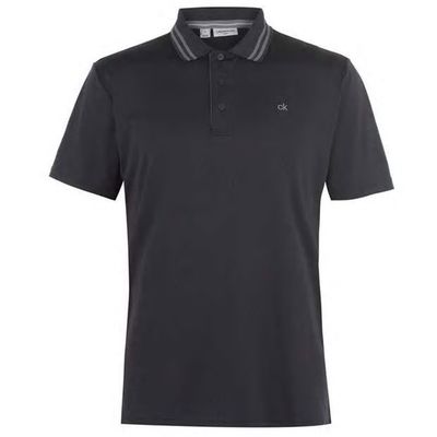 Calvin Klein Golf Madison, koszulka polo, grafitowa, Rozmiar S
