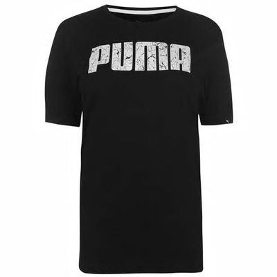 Puma No1 Logo, koszulka męska, czarna, Rozmiar S