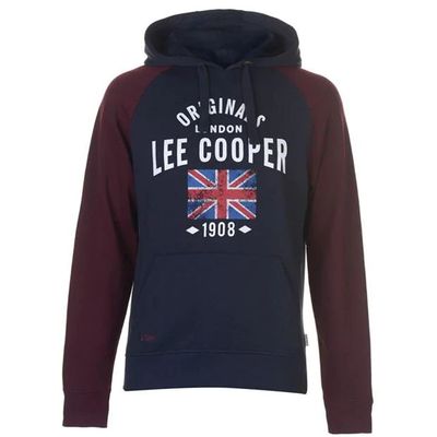 Lee Cooper LDN bluza męska z kapturem, granatowa, Rozmiar S