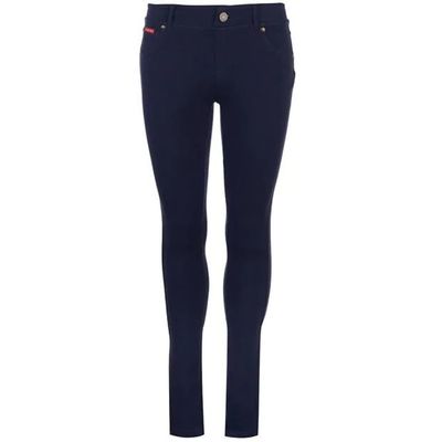 Lee Cooper Solid, spodnie damskie, granatowe, Rozmiar XS