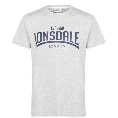 Lonsdale Box, koszulka męska, szara, Rozmiar XL