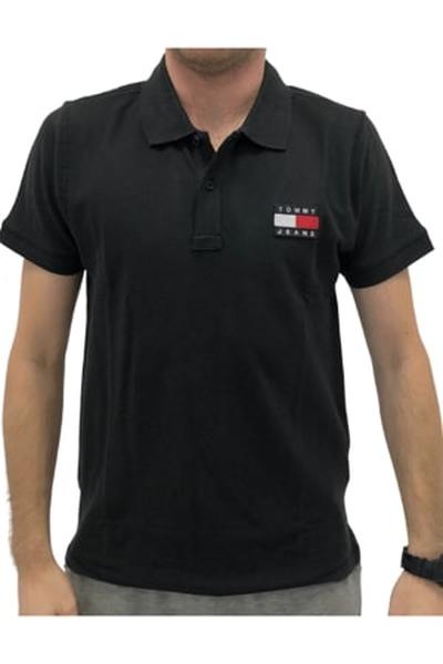 Tommy Hilfiger koszulka męska polo 456, czarna