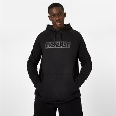 Everlast Logo bluza męska z kapturem, czarna, Rozmiar L