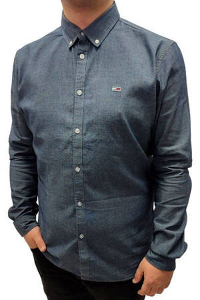 Tommy Hilfiger Jeans granatowa koszula męska IBK, Rozmiar XL