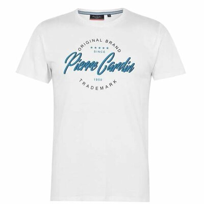 Pierre Cardin biała koszulka męska, Rozmiar XXL