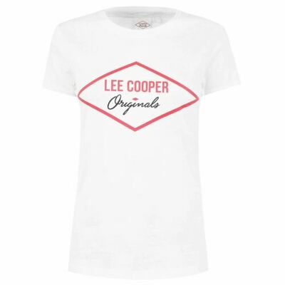 Lee Cooper biała koszulka damska, Rozmiar XL