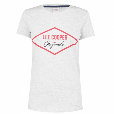 Lee Cooper szara koszulka damska, Rozmiar L