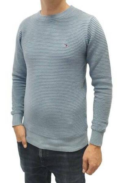 Tommy Hilfiger niebieski sweter męski, Rozmiar XL