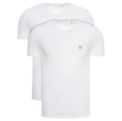 Koszulki męskie Guess V-neck 2 szt. białe, Rozmiar XXL