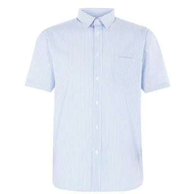 Pierre Cardin koszula w niebiesko białe paski, Rozmiar 3XL