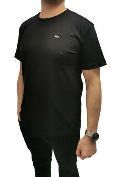 Tommy Jeans czarna koszulka męska, Rozmiar XL