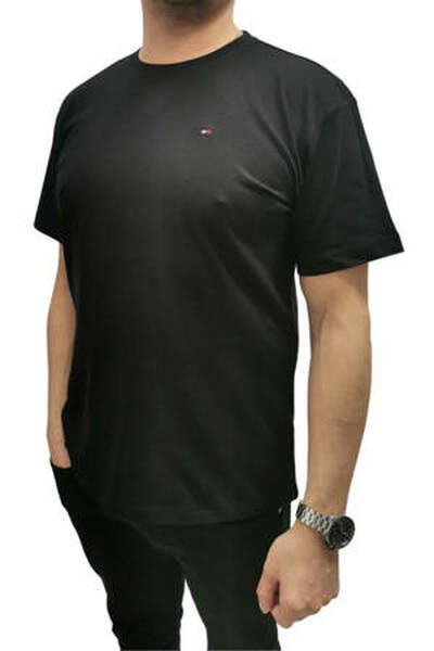 Tommy Hilfiger czarna koszulka męska, BDS, Rozmiar S