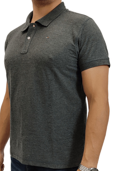 Tommy Hilfiger czarna koszulka polo męska, Rozmiar XL
