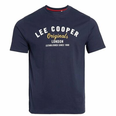 Lee Cooper koszulka męska granatowa C Logo, Rozmiar XL