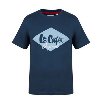 Lee Cooper koszulka męska niebieska Logo, Rozmiar XXL