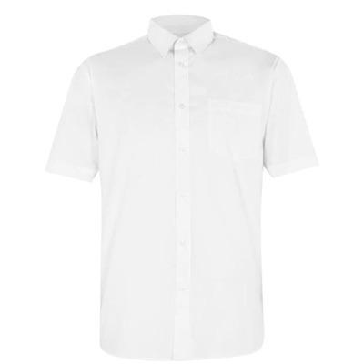Biała koszula z krótkim rękawem Pierre Cardin, Rozmiar 4XL