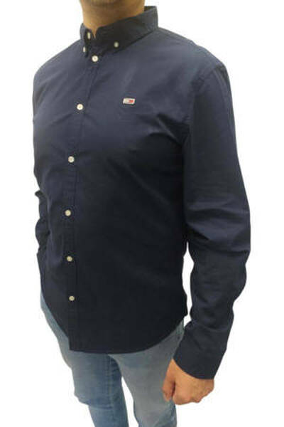 Tommy Jeans granatowa koszula męska, Rozmiar XL