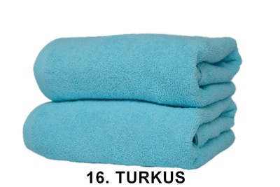Turkusowy ręcznik bawełniany City Sklep, Rozmiar 50x100 cm