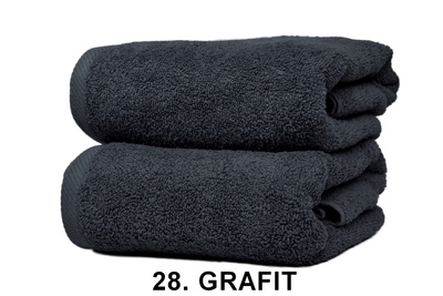 Ręcznik grafitowy City Sklep 100% bawełna, Rozmiar 50x100 cm