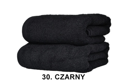Czarny ręcznik 100% bawełna City Sklep, Rozmiar 50x100 cm