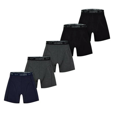 Trunki męskie Lee Cooper 5 szt. ciemne, Rozmiar 3XL