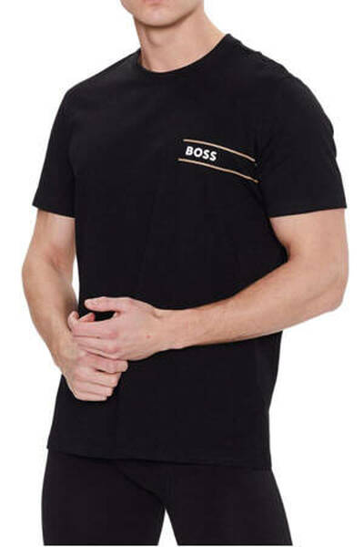Hugo Boss czarny T-shirt męskie, Rozmiar XL