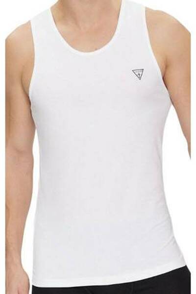 Guess koszulka męska na ramiączkach biała, Rozmiar XL