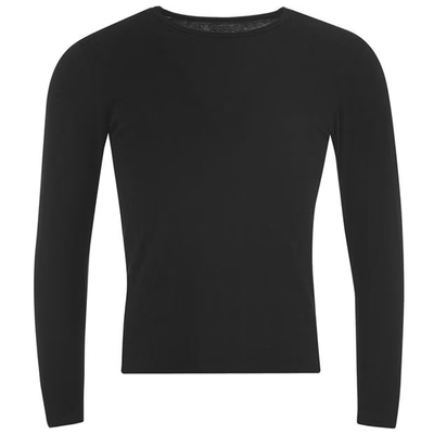 Lonsdale T-shirt męski z długim rękawem czarny, Rozmiar L