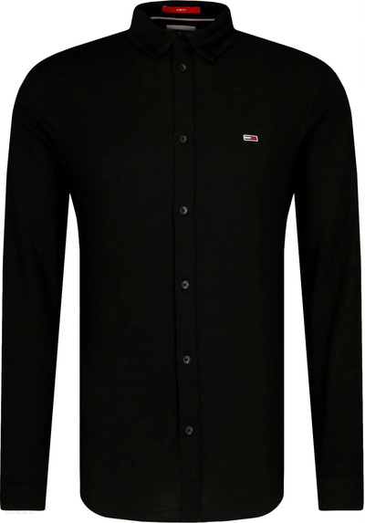 Tommy Jeans koszula męska czarna Slim Fit, Rozmiar XL