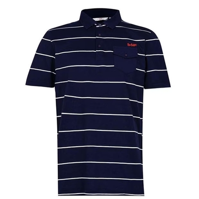 Lee Cooper polo koszulka granatowa męska w białe paski, Rozmiar 3XL