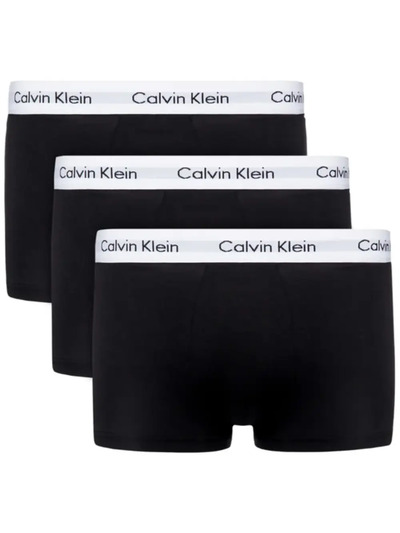Calvin Klein Bokserki Męskie 3-Pak Czarne TRUNKI, Rozmiar L