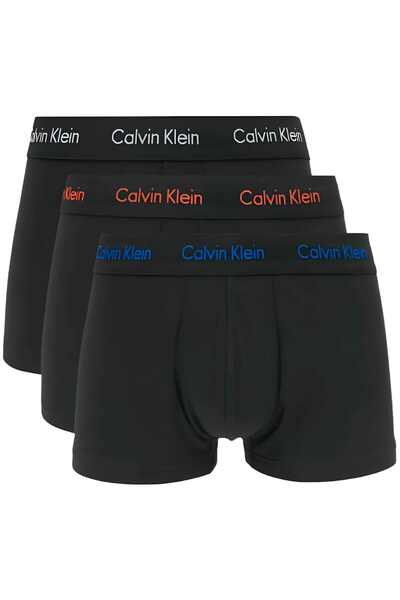 Calvin Klein Underwear 3x Bokserki Męskie Czarne TRUNKI, Rozmiar L