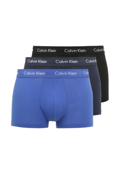 Calvin Klein Bokserki Męskie TRUNKI 3-Pak Wielokolorowy, Rozmiar L