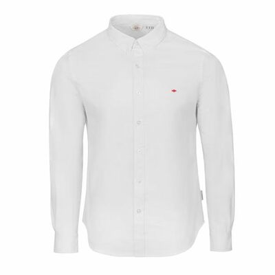 Lee Cooper koszula męska Oxford biała, długi rękaw, Rozmiar XXL