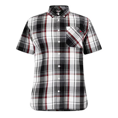 Lee Cooper koszula w kratę męska biało-czarna, Rozmiar M