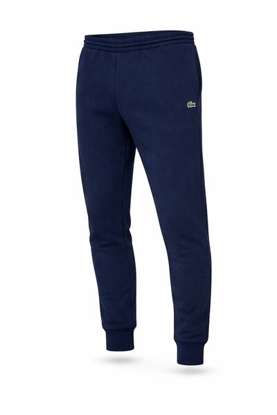Spodnie dresowe męskie Lacoste XH9624 Slim Fit granatowe z logo, Rozmiar XXL