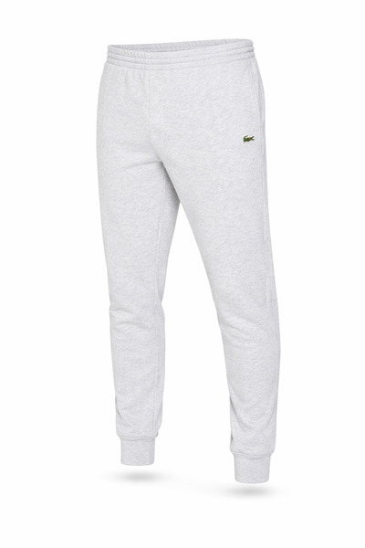 Spodnie dresowe męskie Lacoste XH9624 Slim Fit szare z logo, Rozmiar M