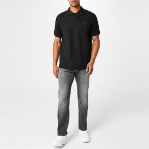 Slazenger: czarne Polo Plain widok z przodu