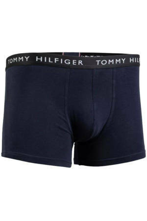 bokserki granatowe z czarną gumą